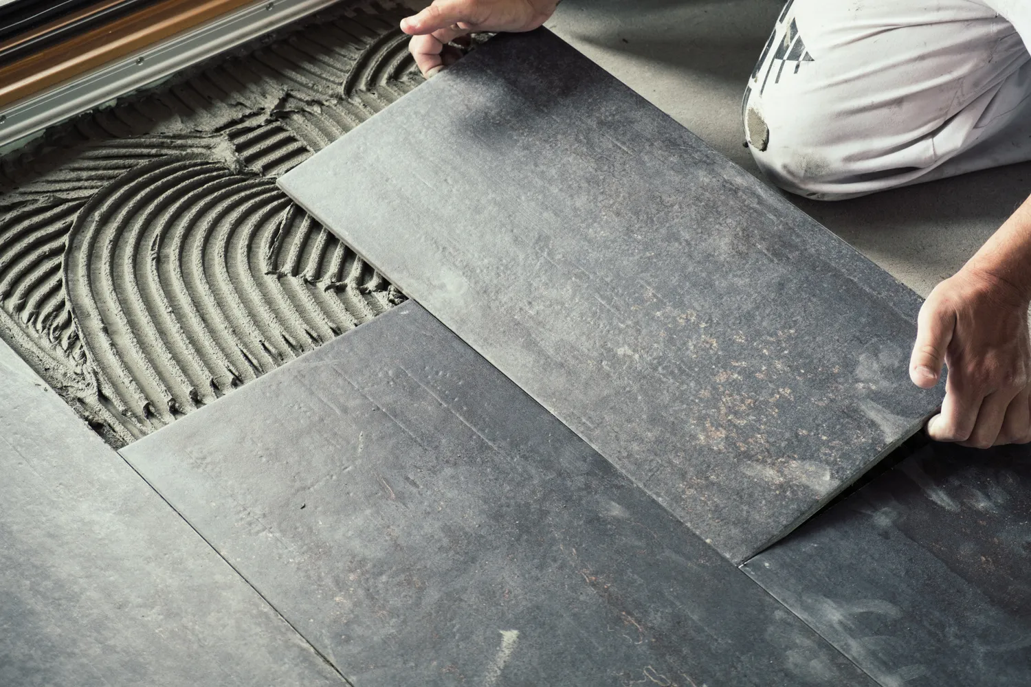 floor tile installation by expert tile installers near Pine